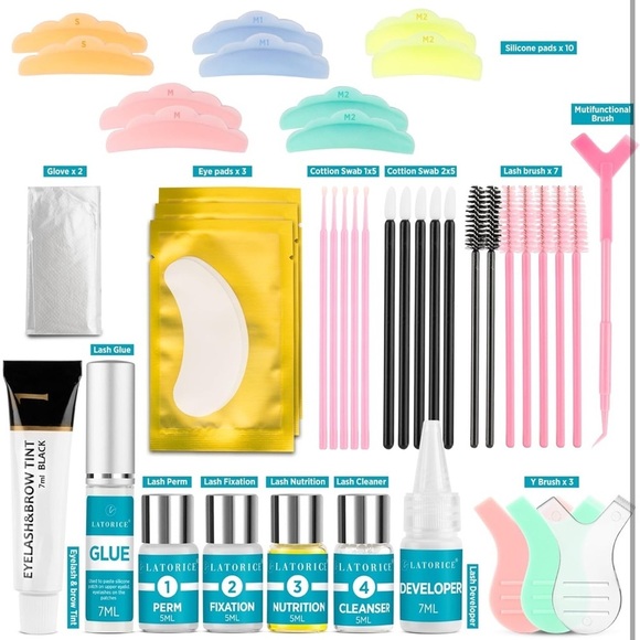 Lash Lift Kit Eyelash Lift & Tint Brow Lamination Natural Lash Curling Salon DIY - Picture 2 of 15
